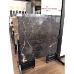 Gạch bóng kiếng 120x120 đá đen vân Marble