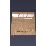 Gạch bóng kiếng khắc kim 80x80 nâu sáng