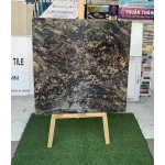 Gạch bóng kiếng nhập khẩu 80x80 đá đen cam