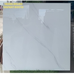 Gạch 80x80 trắng vân mây trang trí nhà biệt thự villa mã 80010 