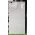 Gạch đá bóng kiếng 60x120 khổ lớn màu trắng vân mây nhẹ 