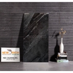 Gạch 60x120 màu đen vân trắng lát nền nhà hàng