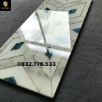 Gạch 60x120 màu trắng xanh vân lục giác giá rẻ