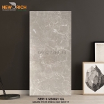 Gạch 60x120 màu xám nhạt vân tia chớp trắng