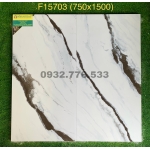 Gạch 75x150 màu trắng vân sọc nâu F15703