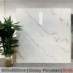 Gạch 80x80 màu trắng bóng mã 8046 