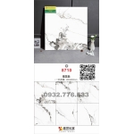 Gạch 80x80 màu trắng marble vân đen mã 8710