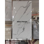 Gạch 90x180 đá bóng kiếng trắng vân mây xám nhẹ