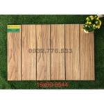 Gạch giả gỗ 15x60 màu nâu mã 9544