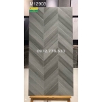 Gạch giả gỗ màu xám 60x120 lát nền sang trọng