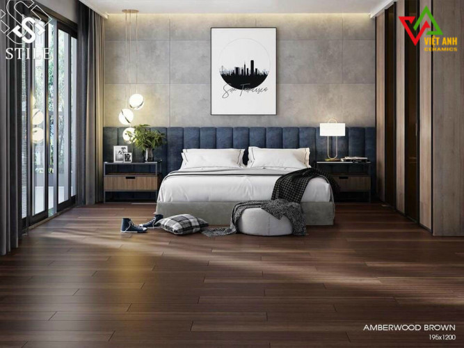 Gạch lát nền giả gỗ