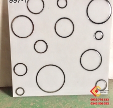 Gạch Lát Nền TRắng Bông Tròn 30x30 Trung Quốc 997-1
