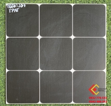 Gạch men Matt 30x30 ô vuông đen viền trắng