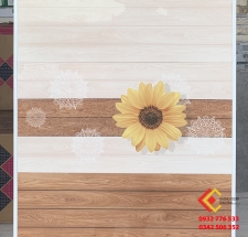 Gạch ốp tường 30x60 trang trí hình hoa cúc