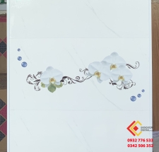 Gạch ốp tường 30x60 in tranh hoa có len