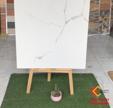 Gạch bóng kiếng 80x80 nhập khẩu đá trắng vân xám