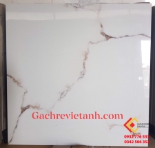 Gạch bóng kiếng đá trắng vân nâu 80x80