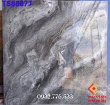 Gạch bóng kiếng 80x80 khắc kim tuyến vân đá sóng