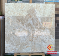 Gạch bóng kiếng đá nâu vân đá tự nhiên 80x80