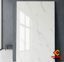 GẠCH 120X180 STATUARIO MARBLE TRẮNG VÂN XÁM BÓNG KIẾNG ẤN ĐỘ