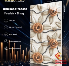 MẪU GẠCH TRANG TRÍ 600X1200 HỌA TIẾT HOA VĂN IN NỔI HÀNG 3D TẠI BÌNH PHƯỚC