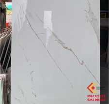 Gạch 60x120 hàng nhập khẩu Ấn Độ cao cấp màu trắng vân mây nhẹ sang trọng