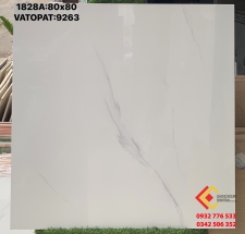 Gạch ốp lát 80x80 màu trắng vân mây nhẹ sang xịn mịn