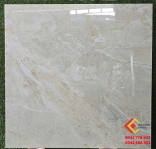 Gạch lát nền Ấn Độ 80x80 đá bóng kiếng màu be sáng sang trọng