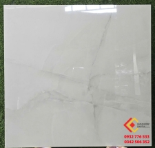 Gạch lát nền Ấn Độ 80x80 đá bóng kiếng màu xám ghi sáng vân đá