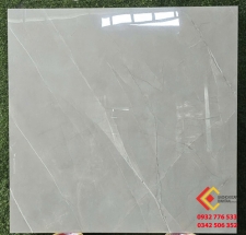 Gạch lát nền Ấn Độ 80x80 đá bóng kiếng màu xám ghi vân đá cao cấp tại Cà Mau