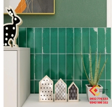 Gạch thẻ 60x200 màu xanh ngọc nhập khẩu giá ưu đãi tháng 10/2024