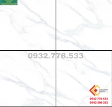 Gạch 100x100 màu trắng vân mây ốp nền nhà