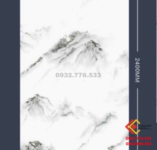 Gạch 120x240 màu trắng vân đen ốp lát mặt tiền