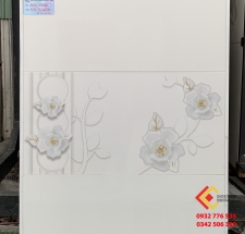 Gạch 30x60 màu trắng hoa văn họa tiết đẹp