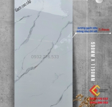 Gạch 598x1198 trắng vân khói tại quận 2