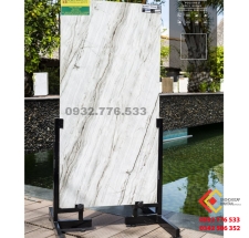 Gạch 60x120 đá bóng kiếng ốp lát nền nhà villa