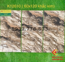 Gạch 60x120 hàng khắc kim ốp nền nhà phòng khách K12610