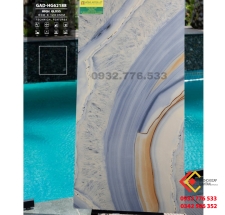 Gạch 60x120 lát nền sảnh villa màu sắc 3D