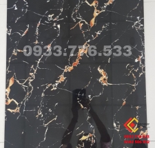 Gạch 60x120 màu đen vân cam lát nền biệt thự