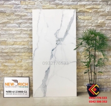 Gạch 60x120 màu trắng vân mây sáng bóng