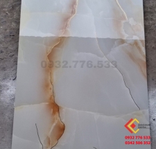 Gạch 60x120 vân nâu nhạt màu trắng ánh kim cao cấp