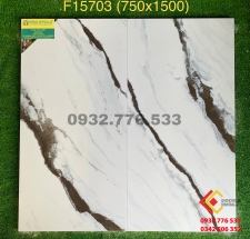 Gạch 75x150 màu trắng vân sọc nâu F15703