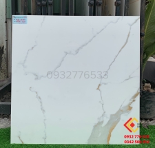 Gạch 80x80 đá bóng kiếng toàn phần màu trắng vân xám