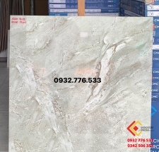 Gạch 80x80 đá bóng kiếng xám trắng vân sóng biển