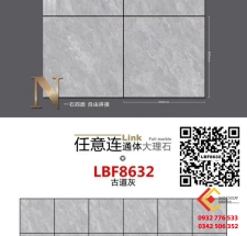 Gạch 80x80 hàng nhập khẩu màu xám mã LBF8632