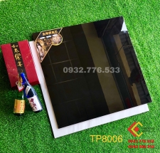 Gạch 80x80 màu đen bóng kiếng mã TP8006