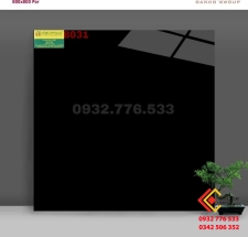 Gạch 80x80 màu đen huyền bí không hoa văn mã 8031