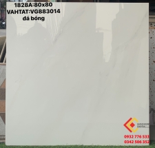 Gạch 80x80 màu trắng khói nhạt đá bóng kiếng tại Đồng Nai