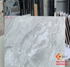 Gạch 80x80 màu xám nhạt bóng kiếng sang chảnh