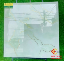 Gạch ánh kim 80x80 màu xanh ngọc bích lát nền tại Hậu Giang